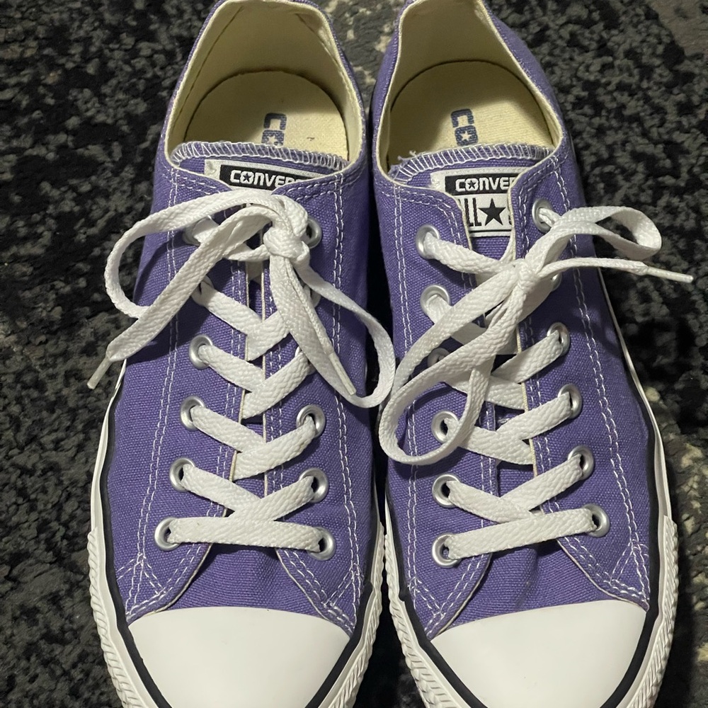 Converse Lavender Canvas Sneakers